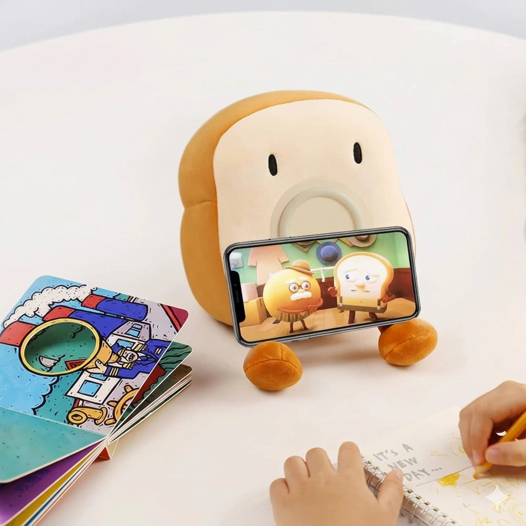 Alarm Clock Plushie - Dual Alarm, Night Light & Phone Holder 05