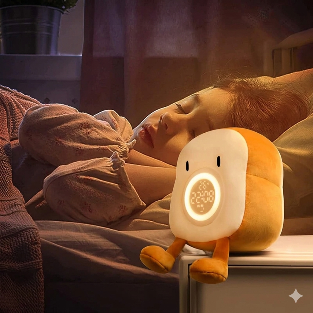 Alarm Clock Plushie - Dual Alarm, Night Light & Phone Holder 06