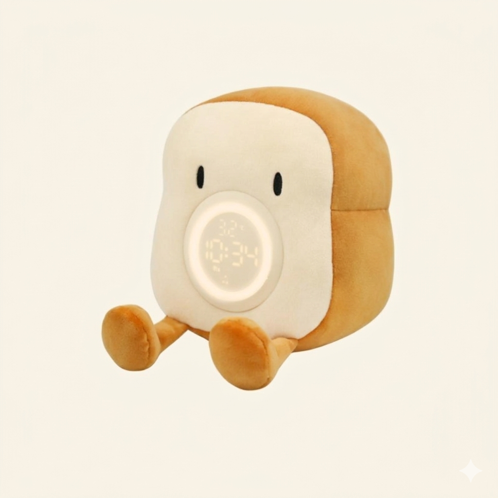 Alarm Clock Plushie - Dual Alarm, Night Light & Phone Holder 07