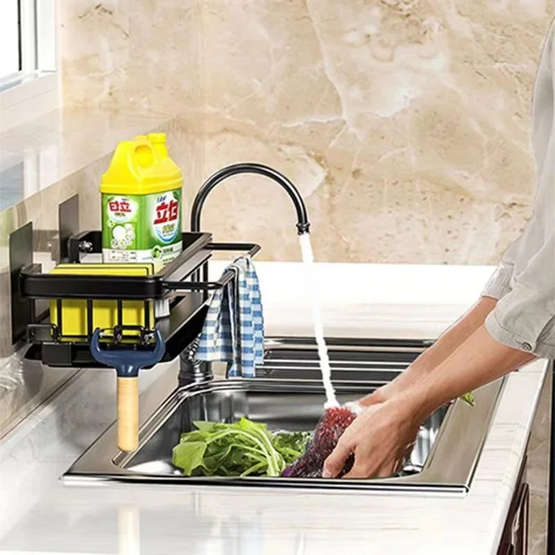 Aluminum Over The Sink Dish Rack - Self-Draining, Space-Saving Design 4