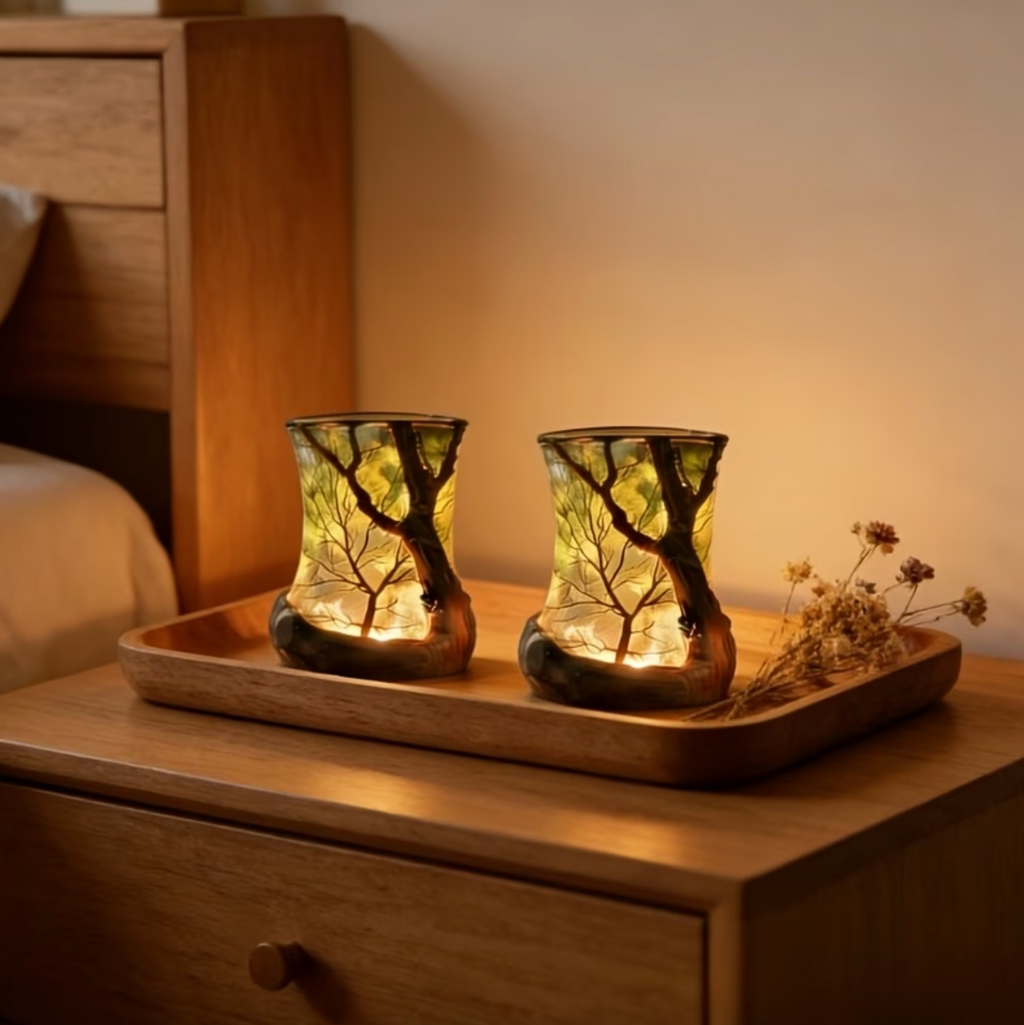Ambient Forest Lamp - Cordless Battery Operated Table Lamp with Warm Glow 2