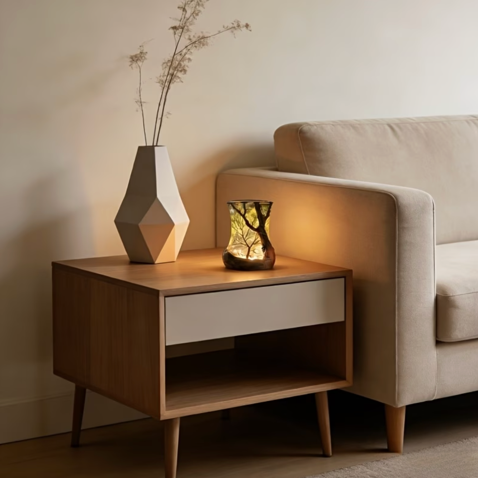 Ambient Forest Lamp - Cordless Battery Operated Table Lamp with Warm Glow 5