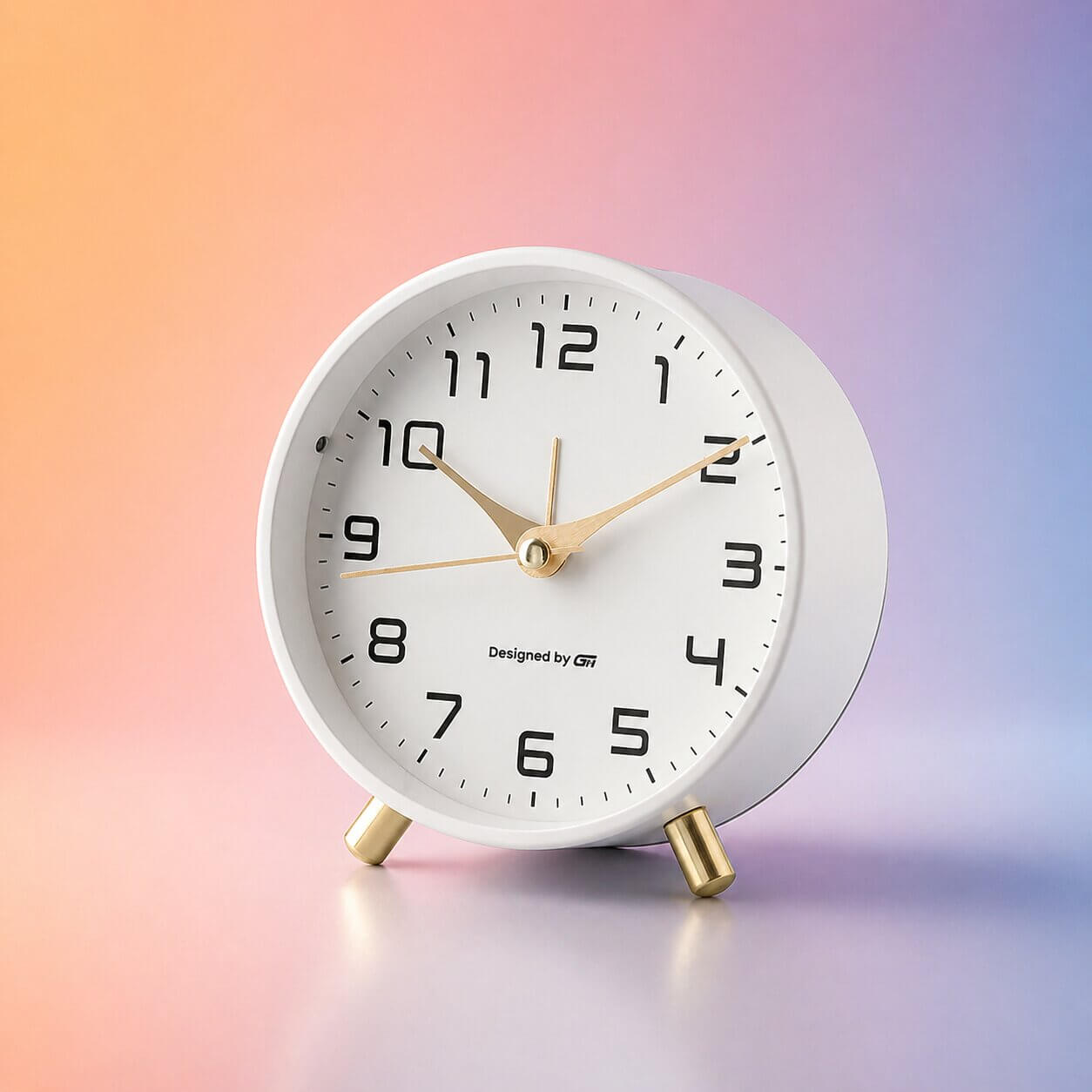 Analog Table Clock - Scandinavian Design with Quiet Sweeping Movement 5