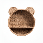 Animal-Shaped Wall Shelf - Lightweight Natural Rattan Decor & Storage 7