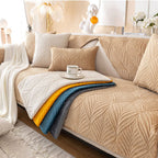 Anti-Slip Sectional Couch Cover - Durable Velvet Plush Protection 6