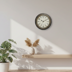 Antique Wooden Wall Clock - Rustic Charm with Modern Precision 0