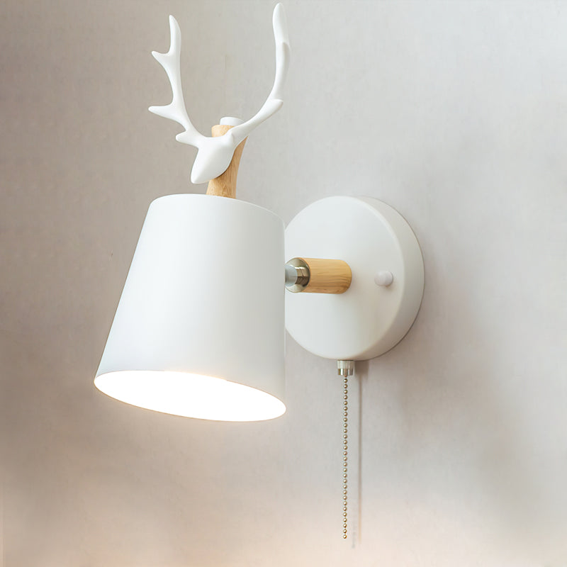 Antler Wall Sconce - Nature-Inspired Lighting with Wood Accents 1