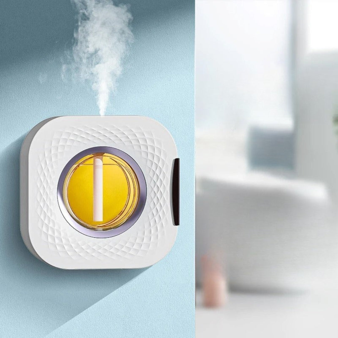 Aromatherapy Air Purifier and Humidifier – Wall-Mounted Design with Multi-Color Night Light for Fresh, Inviting Atmosphere