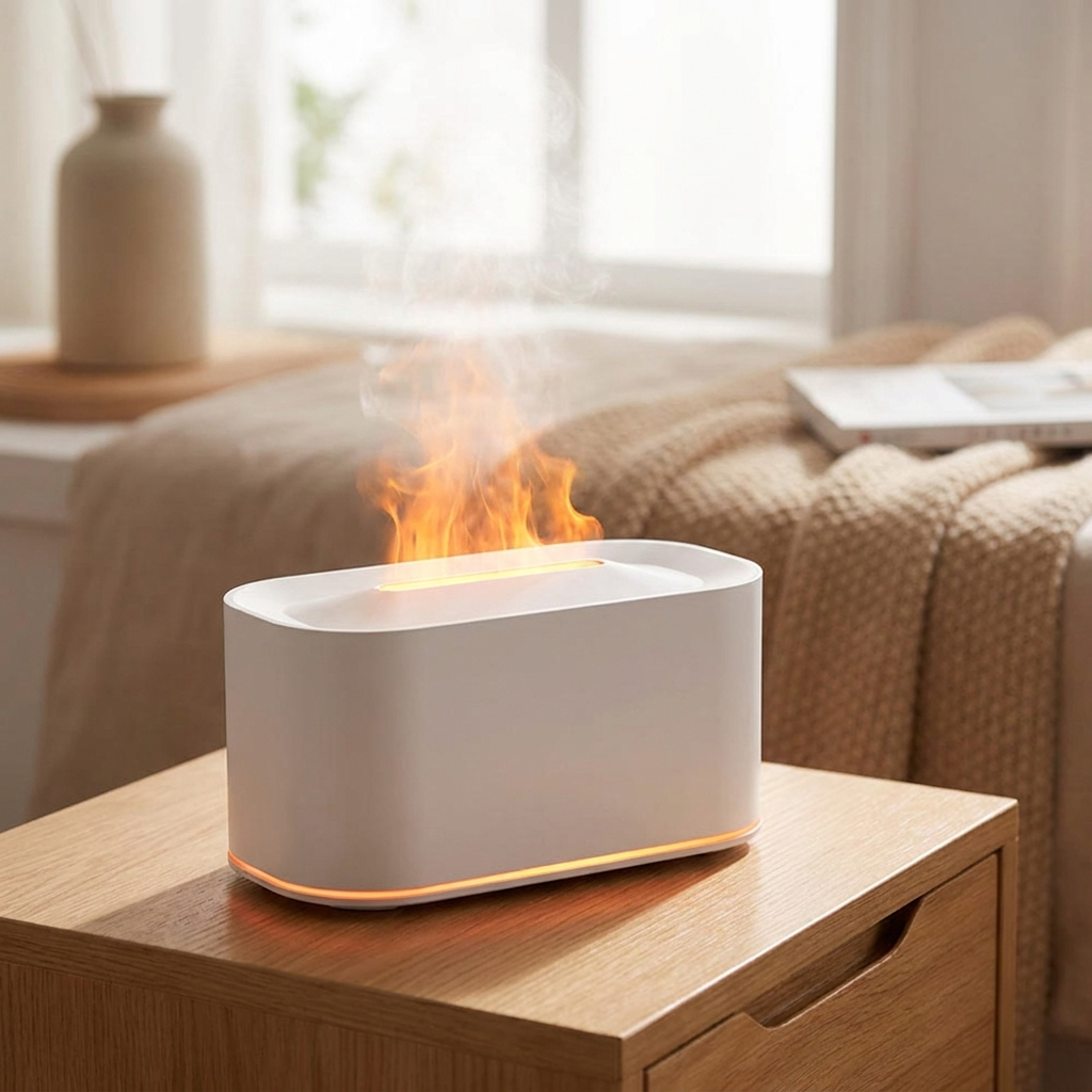 Aromatherapy Diffuser - Realistic Flame Effect & Cool Mist Humidifier 11
