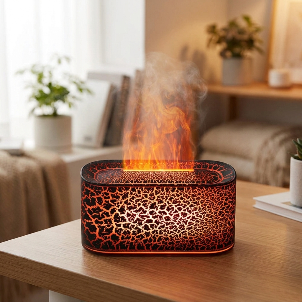 Aromatherapy Diffuser - Realistic Flame Effect & Cool Mist Humidifier 13