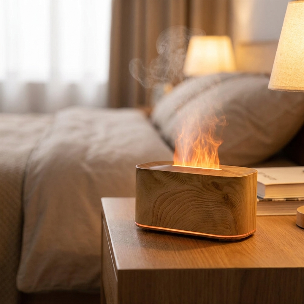 Aromatherapy Diffuser - Realistic Flame Effect & Cool Mist Humidifier 14