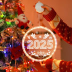 Art Deco LED Wall Sconce with Festive Santa, Bell, Deer, and Snow Designs – Battery Powered Wall Lights for Dining Room 10