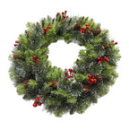 Artificial Christmas Wreath Winter Door Garland for Home Decor