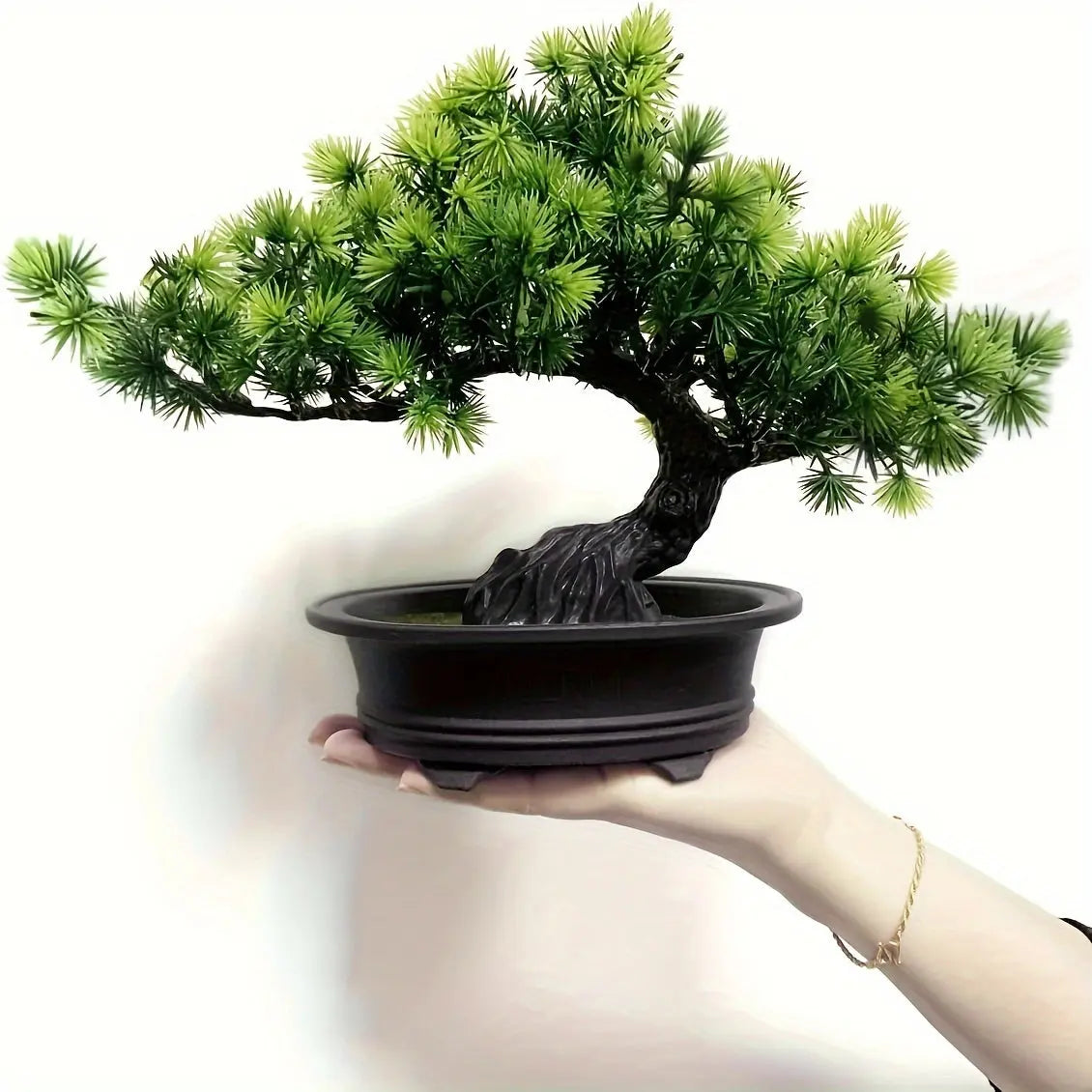 Artificial Mini Bonsai Plant - Realistic Faux Decor for Indoor Spaces 2