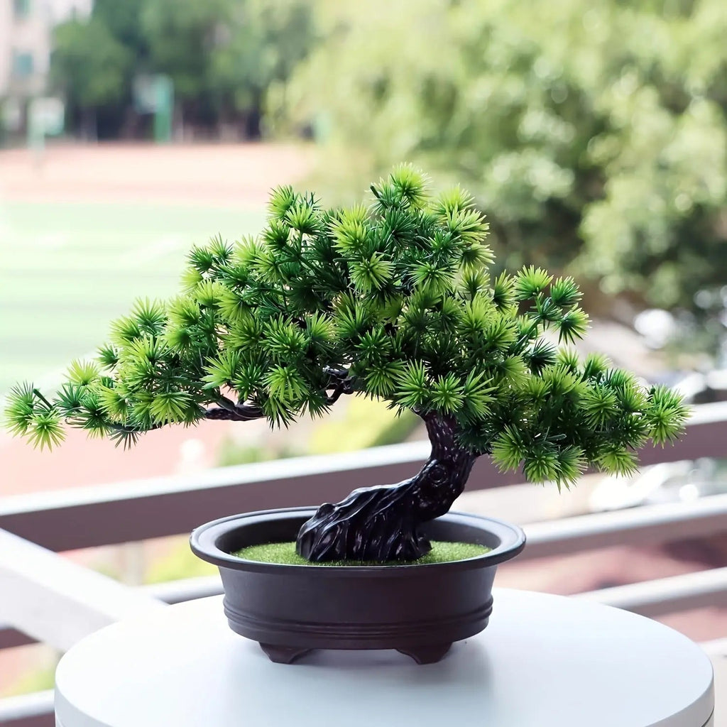 Artificial Mini Bonsai Plant - Realistic Faux Decor for Indoor Spaces 5