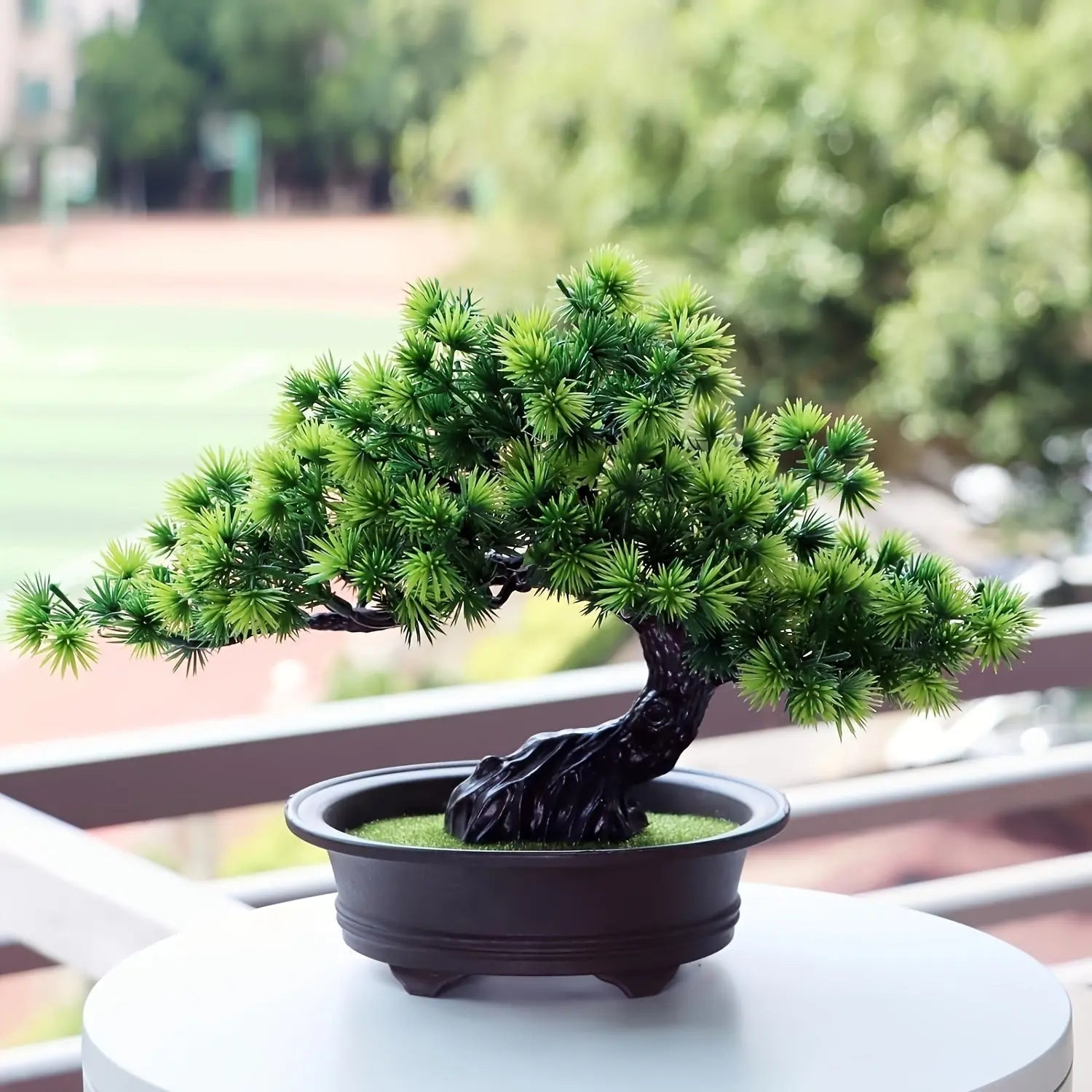 Artificial Mini Bonsai Plant - Realistic Faux Decor for Indoor Spaces 5