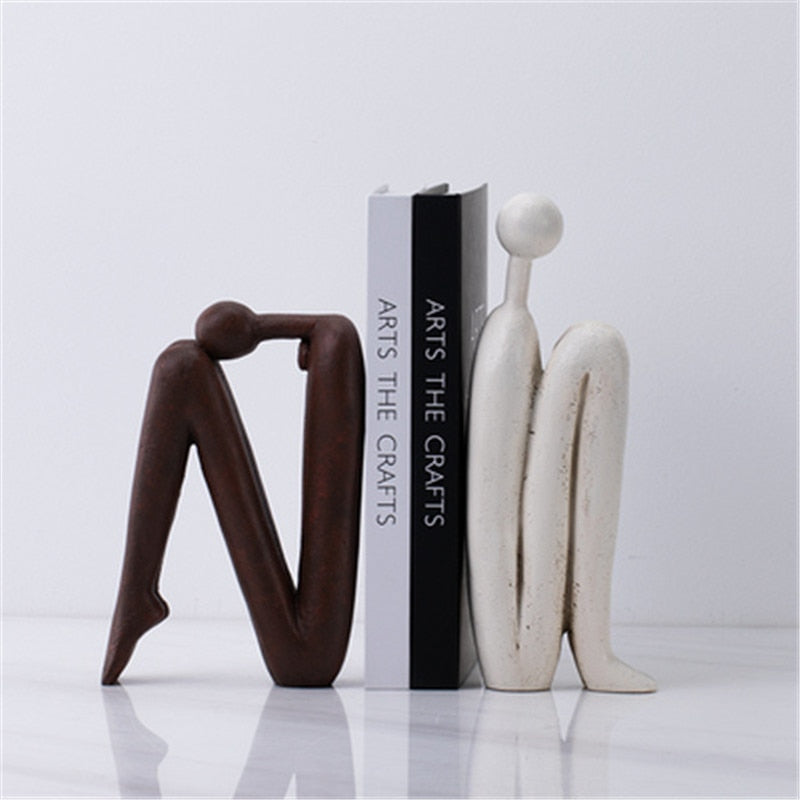Bookend Metal Decorative Book Holder for Home Office Shelves 2