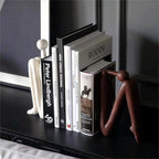 Bookend Metal Decorative Book Holder for Home Office Shelves 3