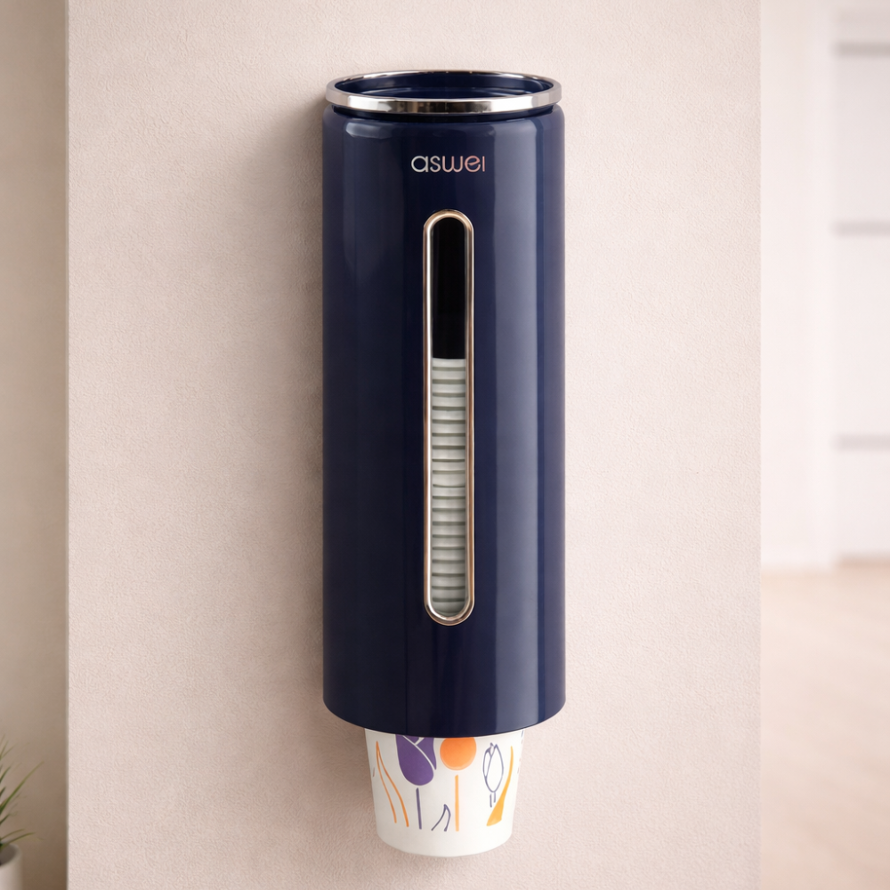 Automatic Cup Dispenser - Stylish, Hygienic Wall-Mounted Solution 