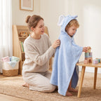 Baby Hooded Bathrobe - Soft, Absorbent & Cozy for Infants & Toddlers 3