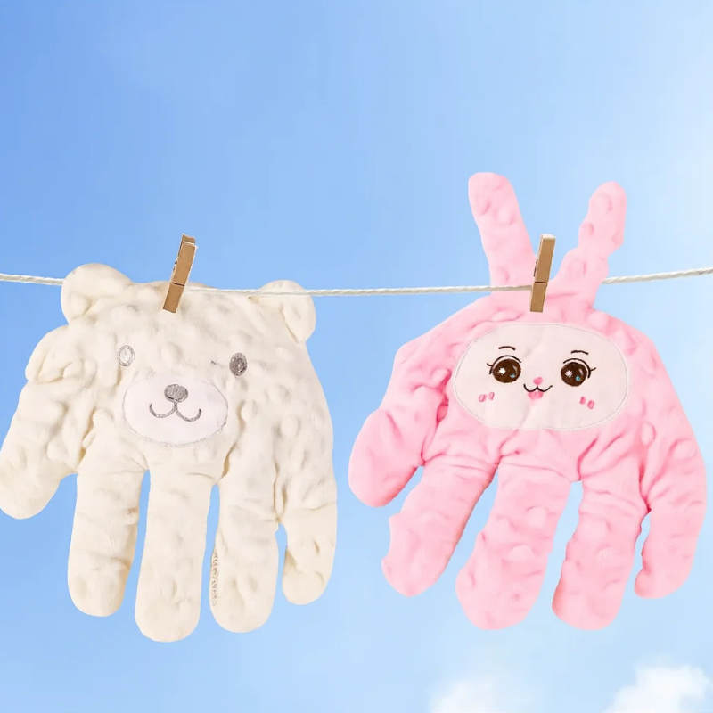 Baby Sleep Aid Pillow Hand Shaped Soft Breathable Fabric Battery Operated 5