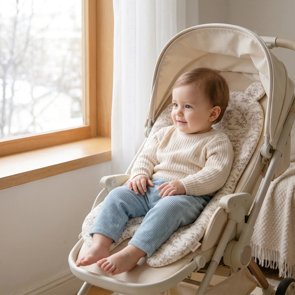 Baby Stroller Cushion - Soft Support for Infants, Universal Fit 0