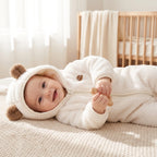 Baby Winter Jumpsuit - Soft Flannel Warmth for 0-3 Months Infants 5