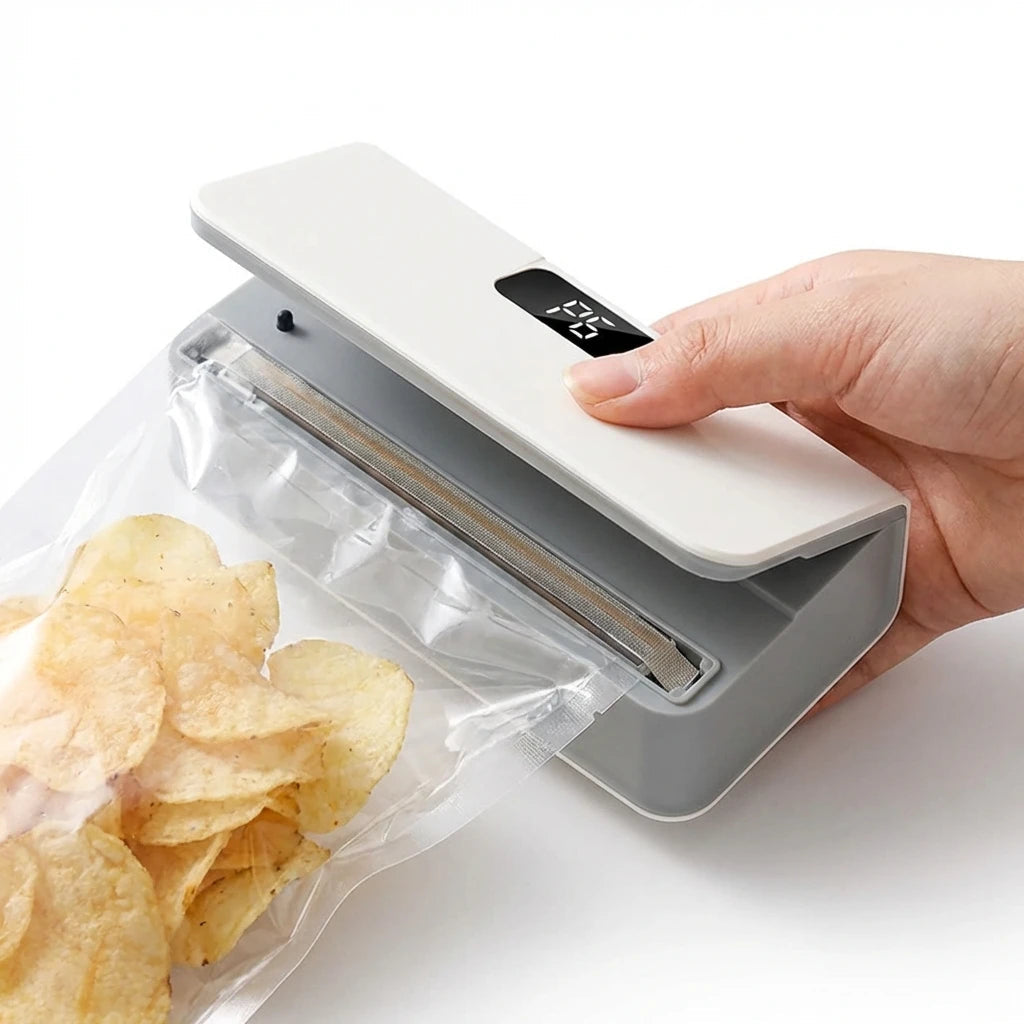 Bag Sealer Magnetic Mini Battery Operated Plastic 6