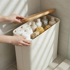 Bamboo Bathroom Organizer - Stylish Over The Toilet Storage Solution 1