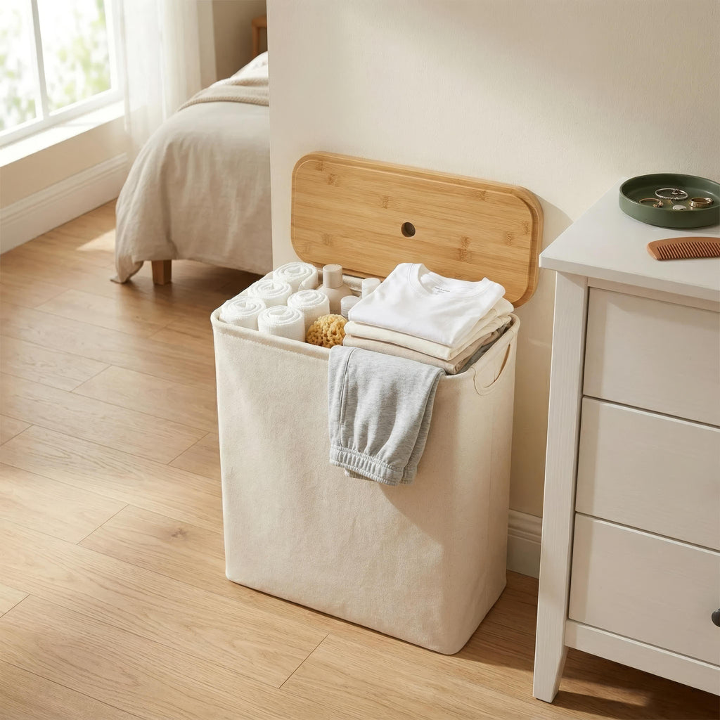 Bamboo Bathroom Organizer - Stylish Over The Toilet Storage Solution 2