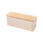 Bamboo Lid Bread Box - Stylish Bread Storage for Freshness & Organization 0