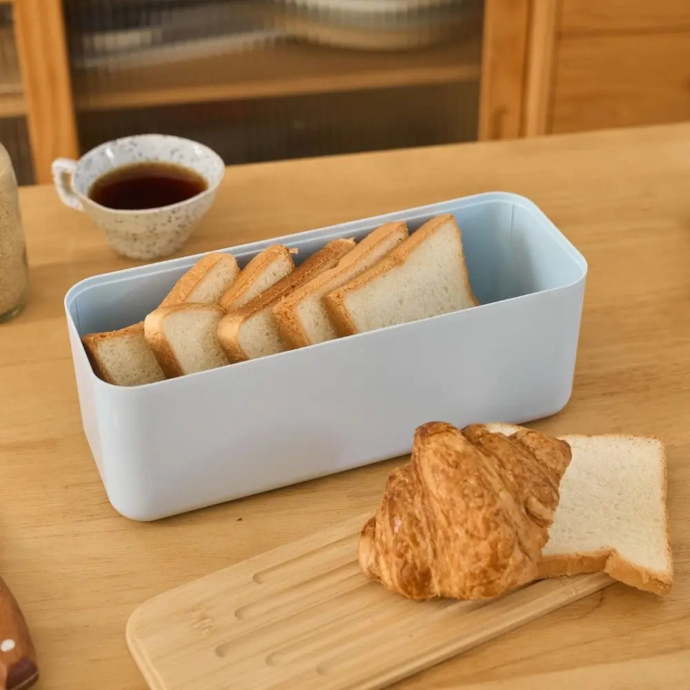 Bamboo Lid Bread Box - Stylish Bread Storage for Freshness & Organization 3