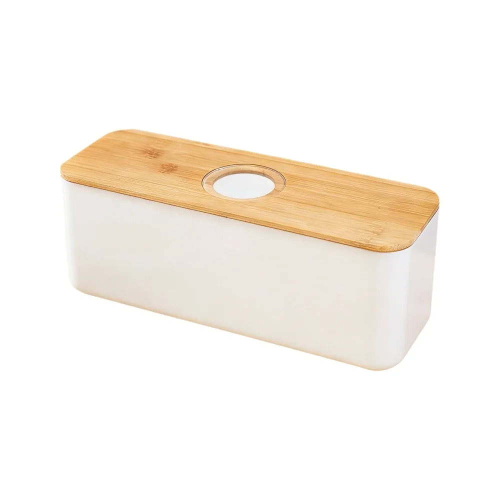 Bamboo Lid Bread Box - Stylish Bread Storage for Freshness & Organization 7