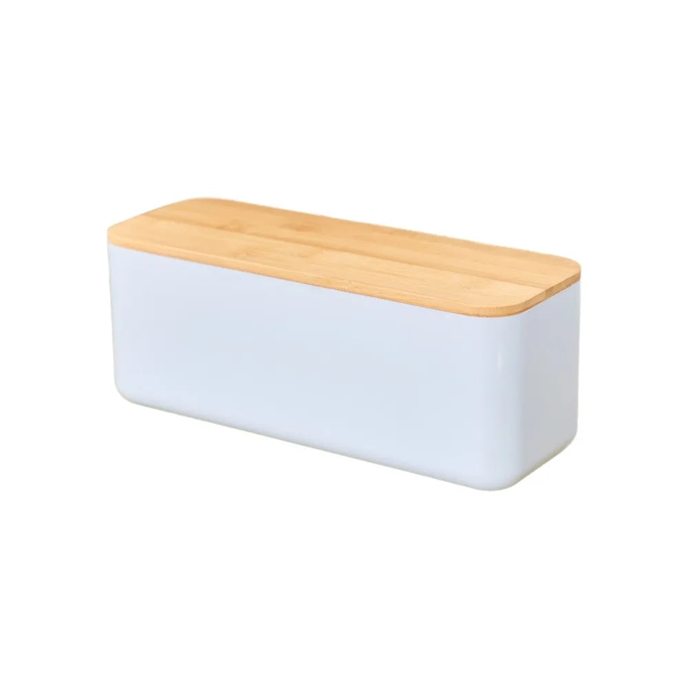 Bamboo Lid Bread Box - Stylish Bread Storage for Freshness & Organization 9