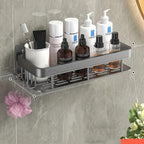 Bathroom Rack - Easy Adhesive Shower Caddy with Two Tiers for Storage 3