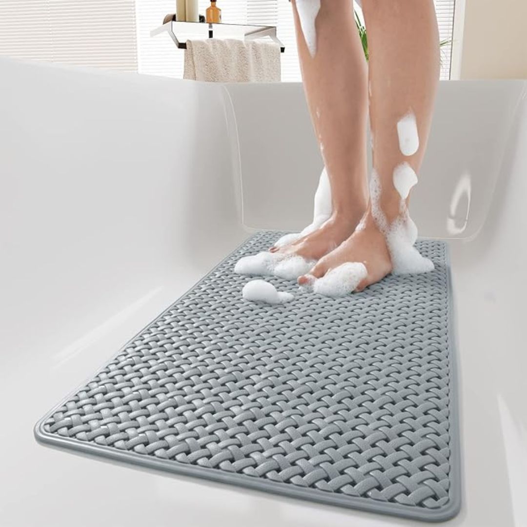 Bathtub Mat - Best Non-Slip Safety for Elderly & Easy Cleaning 0