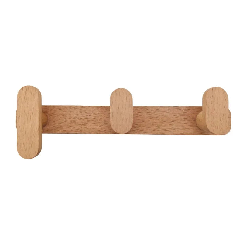 Beech Wall Hooks - Stylish Coat Hooks for Wall, Easy Installation 0