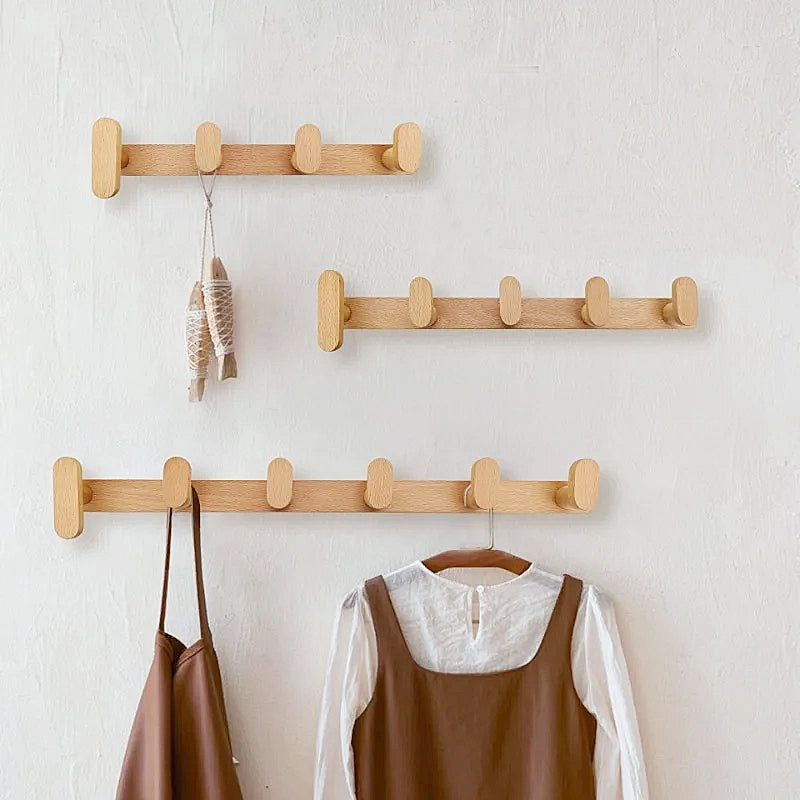 Beech Wall Hooks - Stylish Coat Hooks for Wall, Easy Installation 2