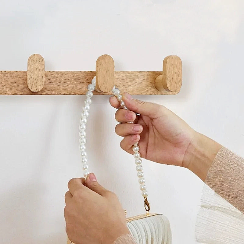 Beech Wall Hooks - Stylish Coat Hooks for Wall, Easy Installation 4