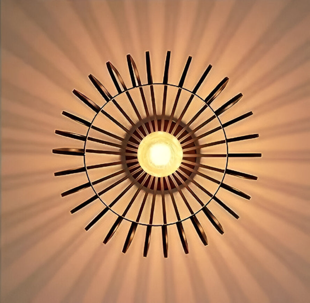 Birdcage Ceiling Lamp - Modern Black Iron Pendant Light Fixture 7