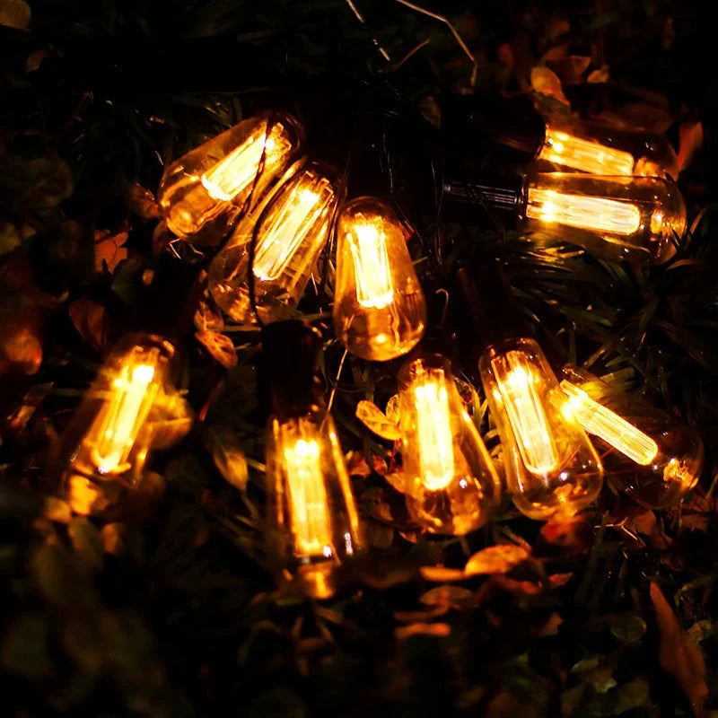 Black Solar String Lights Outdoor - Weatherproof, Minimalist Design, 10-30 LEDs 2