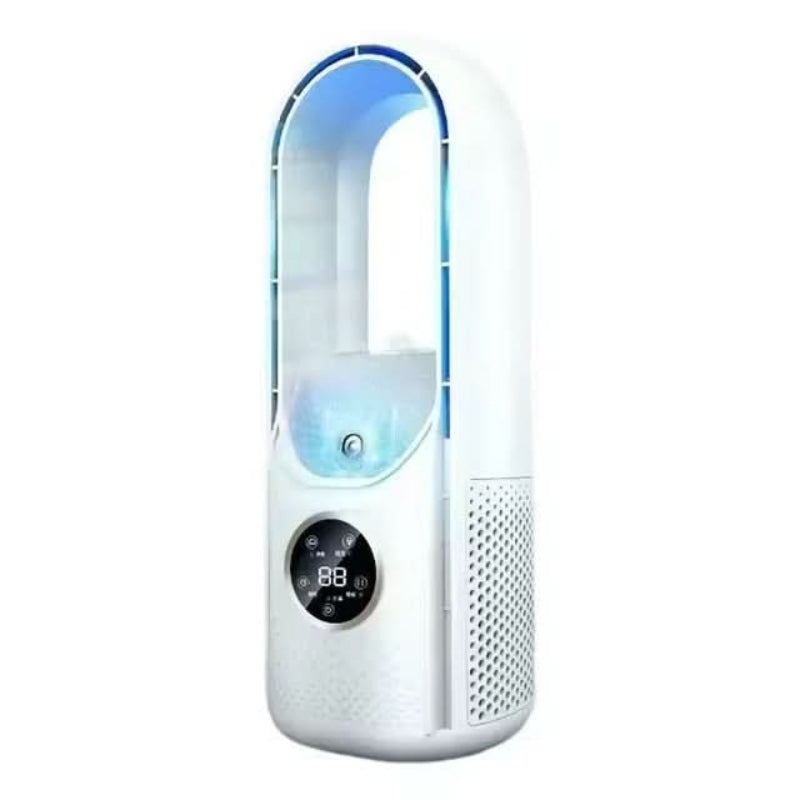 Bladeless Fan with UV Air Purifier - Quiet, Compact Cooling Solution 0