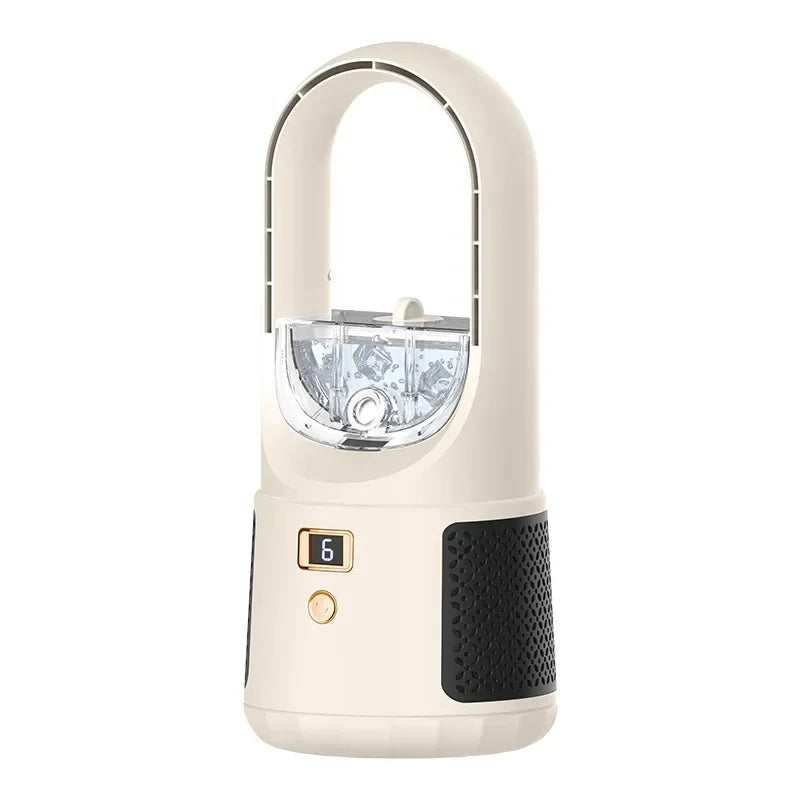 Bladeless Table Fan - Quiet, Compact USB Fan with 6 Speed Settings 8