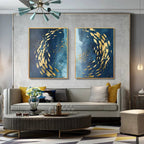 Canvas Print Blue Sea Ocean View Cotton Unframed Coastal Wall Art Decor 4