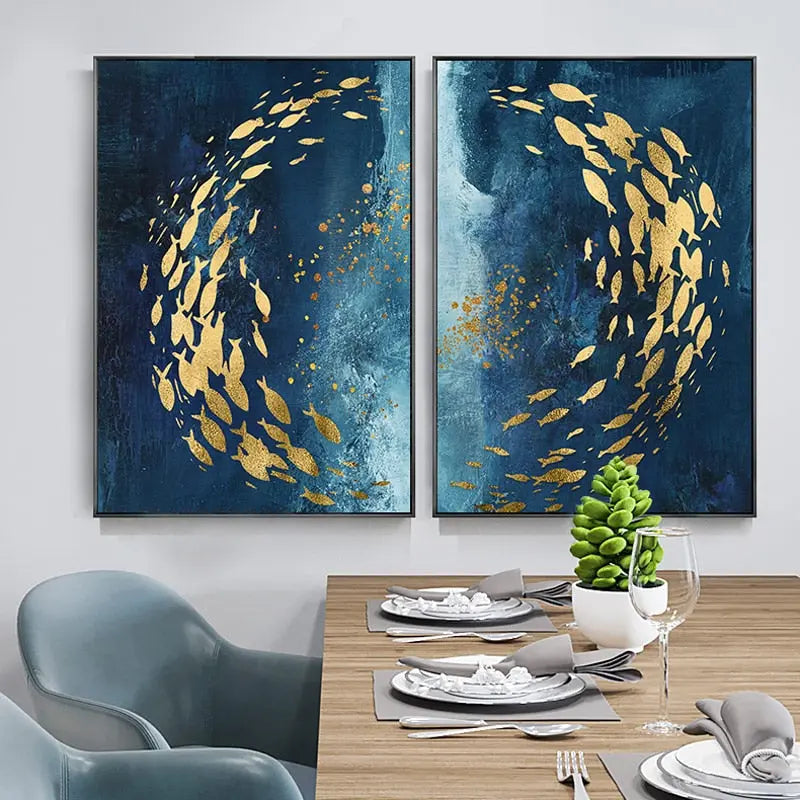 Canvas Print Blue Sea Ocean View Cotton Unframed Coastal Wall Art Decor 7