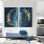 Canvas Print Blue Sea Ocean View Cotton Unframed Coastal Wall Art Decor 8