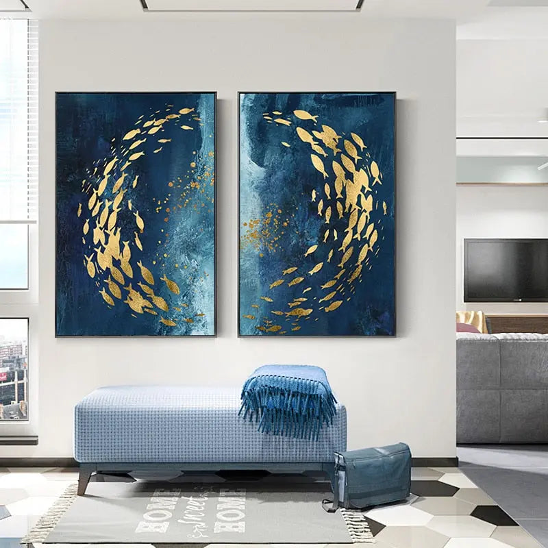 Canvas Print Blue Sea Ocean View Cotton Unframed Coastal Wall Art Decor 8