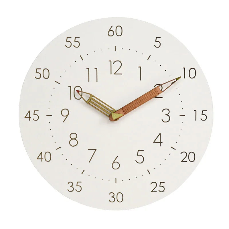 Bold Numeral Modern Wall Clock - Clear Readability & Silent Operation 0