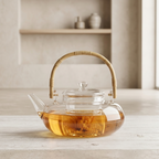 Borosilicate Glass Teapot - Elegant, Heat-Resistant & Easy to Clean 00