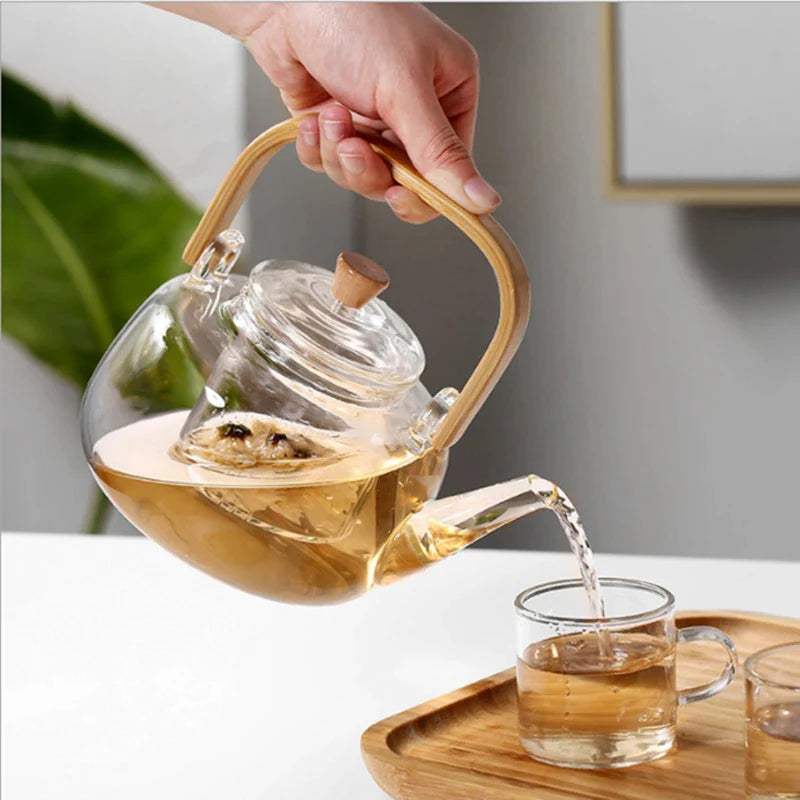 Borosilicate Glass Teapot - Elegant, Heat-Resistant & Easy to Clean 2